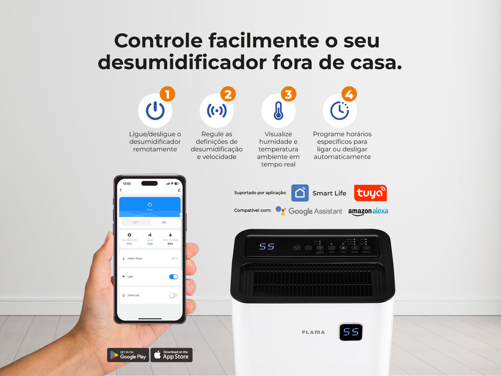 Desumidificador 20L Digital Smart Wi-Fi 1341FL