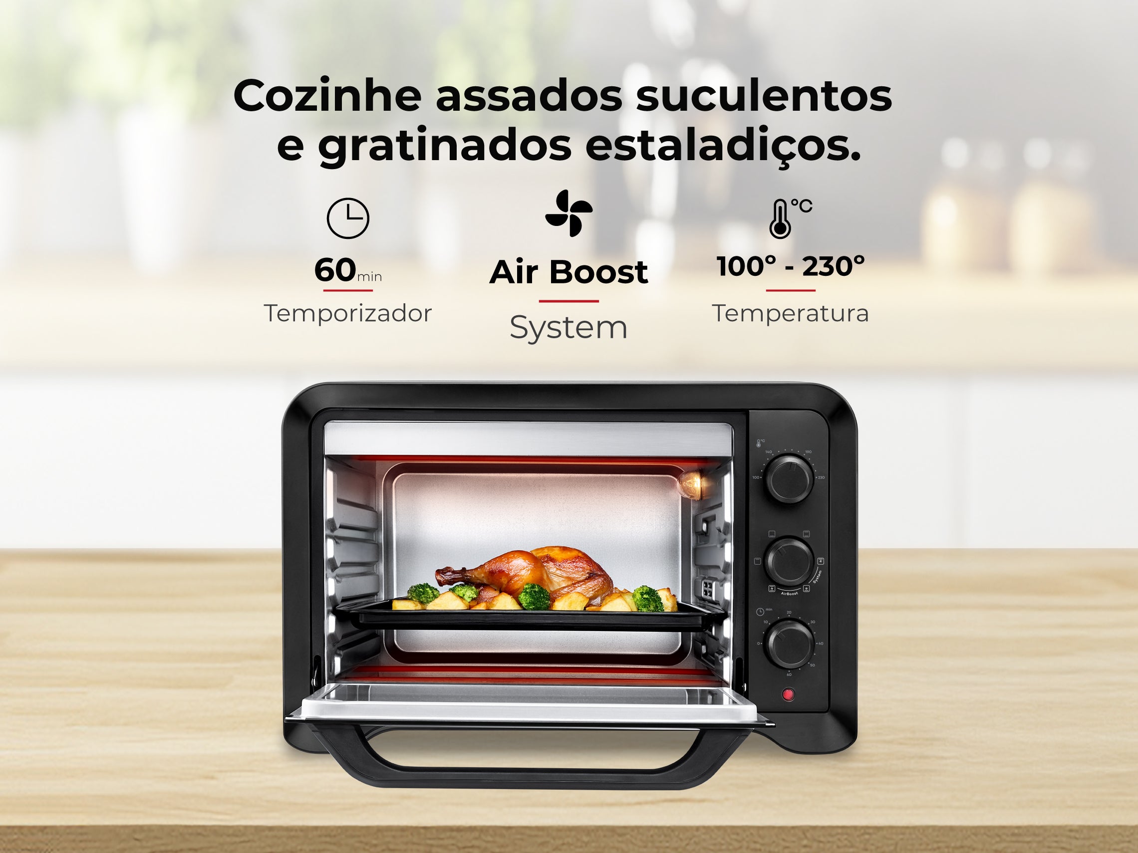 Mini Forno de Convecção 35L 1600W 1537FL