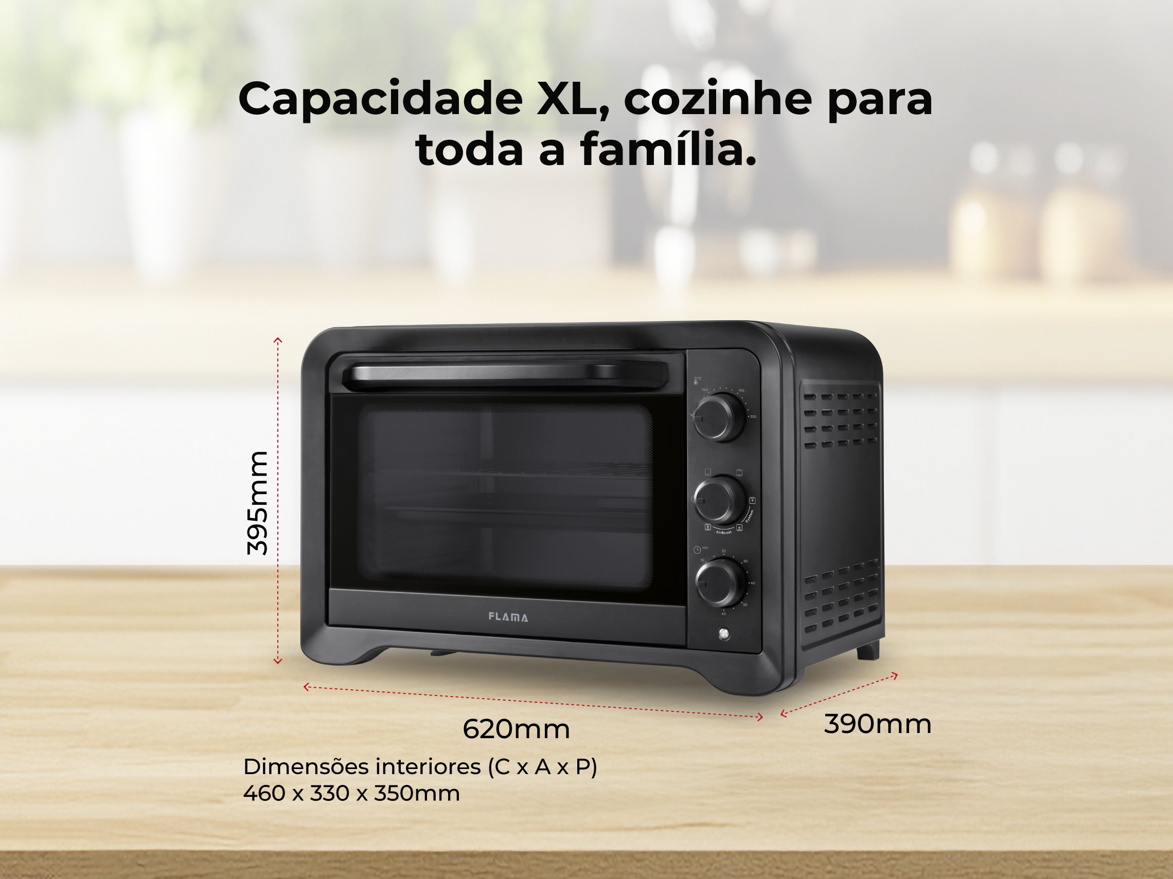 Mini Forno de Convecção 60L 2000W 1539FL