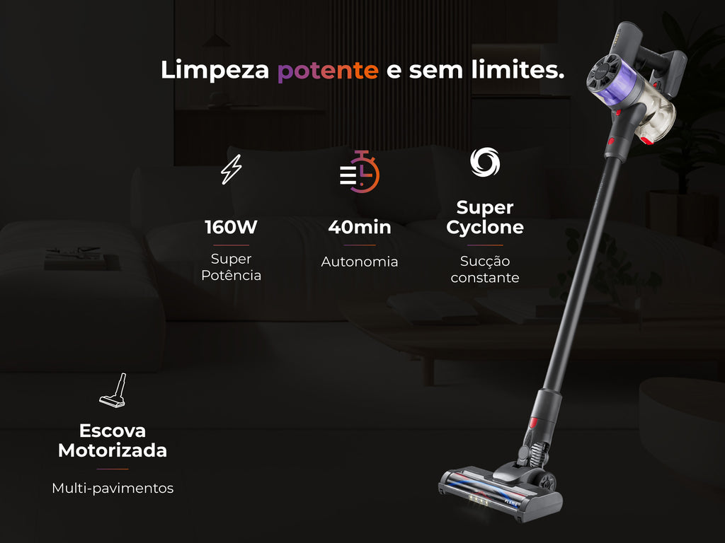 Aspirador Vertical ProClean 40 Sem Fios 1644FL