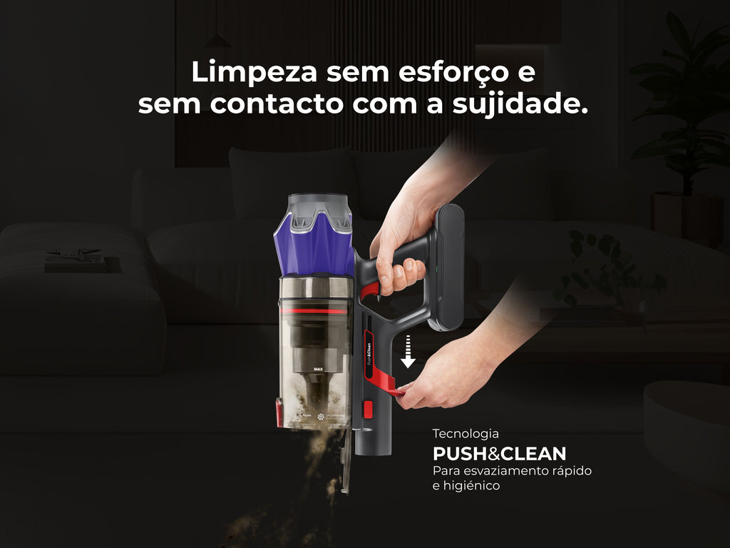 Aspirador Vertical Sem Fio ProExtreme Push&Clean 90 1651FL
