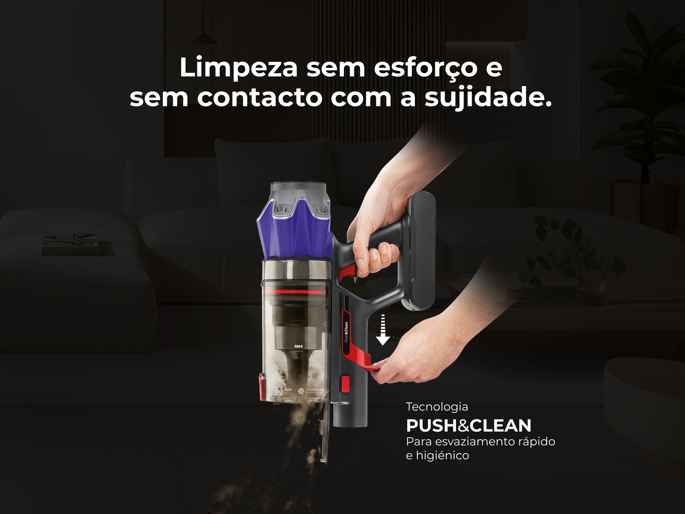 Aspirador Vertical Sem Fio ProExtreme Push&Clean 90 1651FL