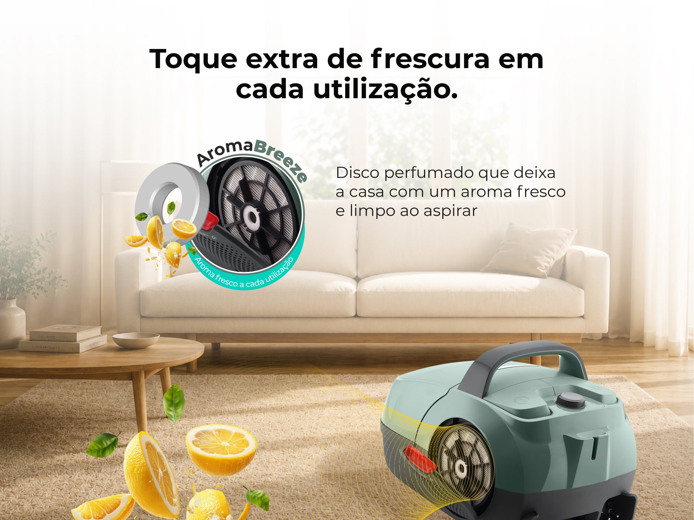 Aspirador Com Saco Spin&Go 800W 1677FL