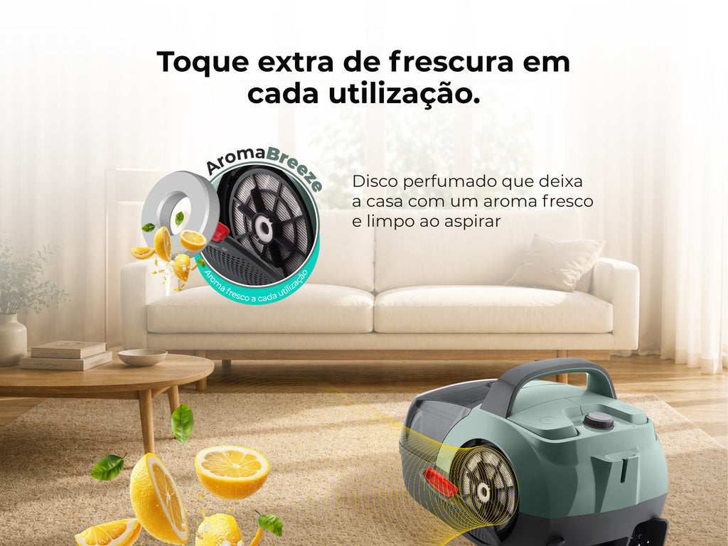 Aspirador Sem Saco Spin&Go Cyclone 800W 1687FL