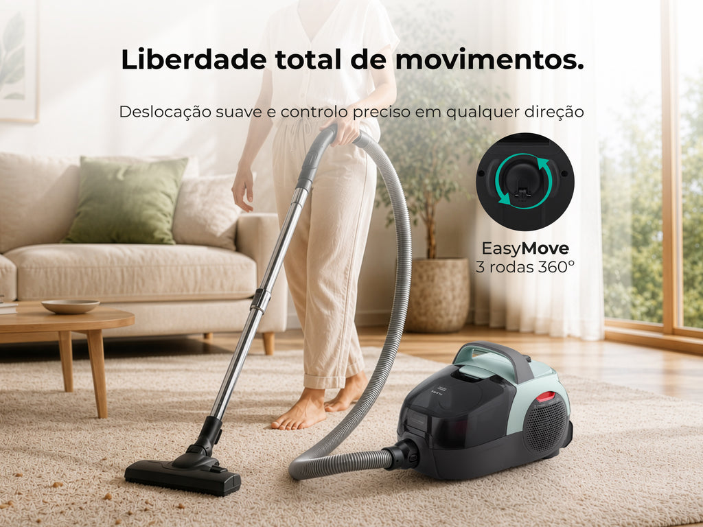 Aspirador Sem Saco Spin&Go Cyclone 800W 1687FL