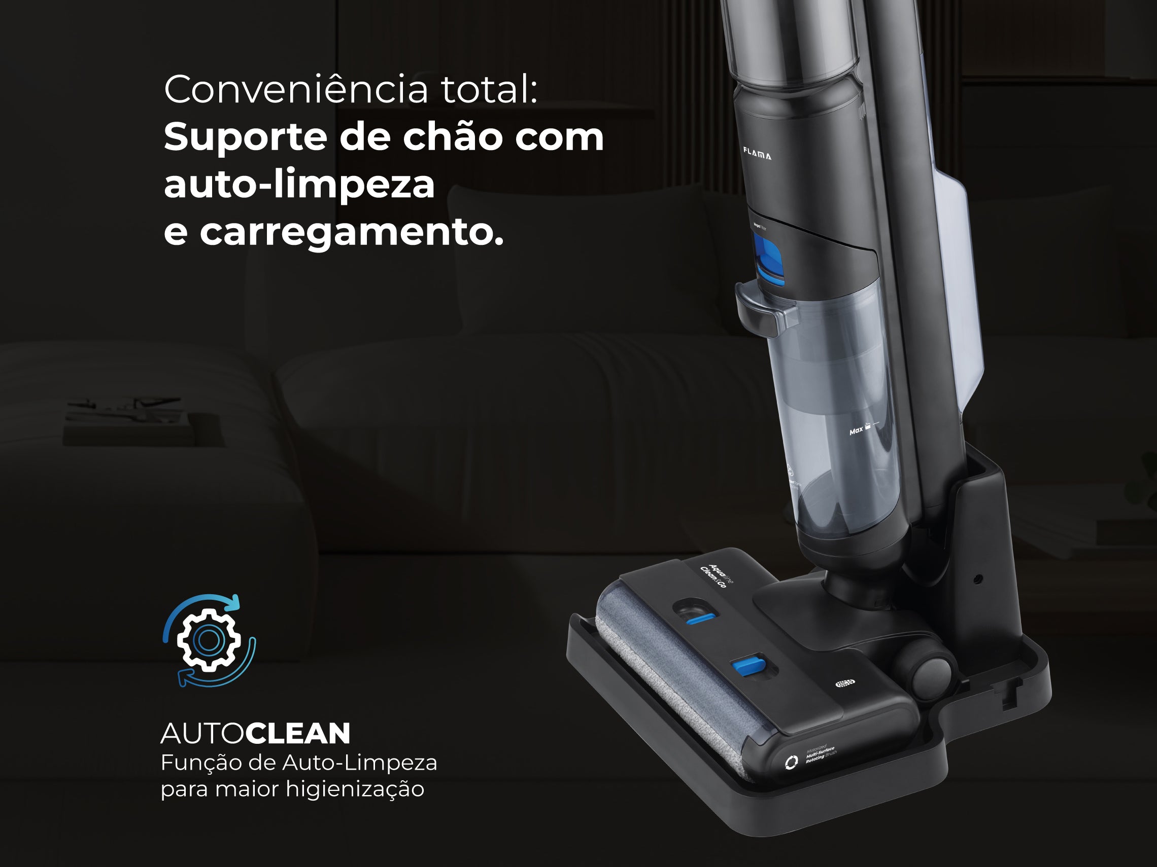 Aspirador Vertical Aqualine Clean&Go 1691FL