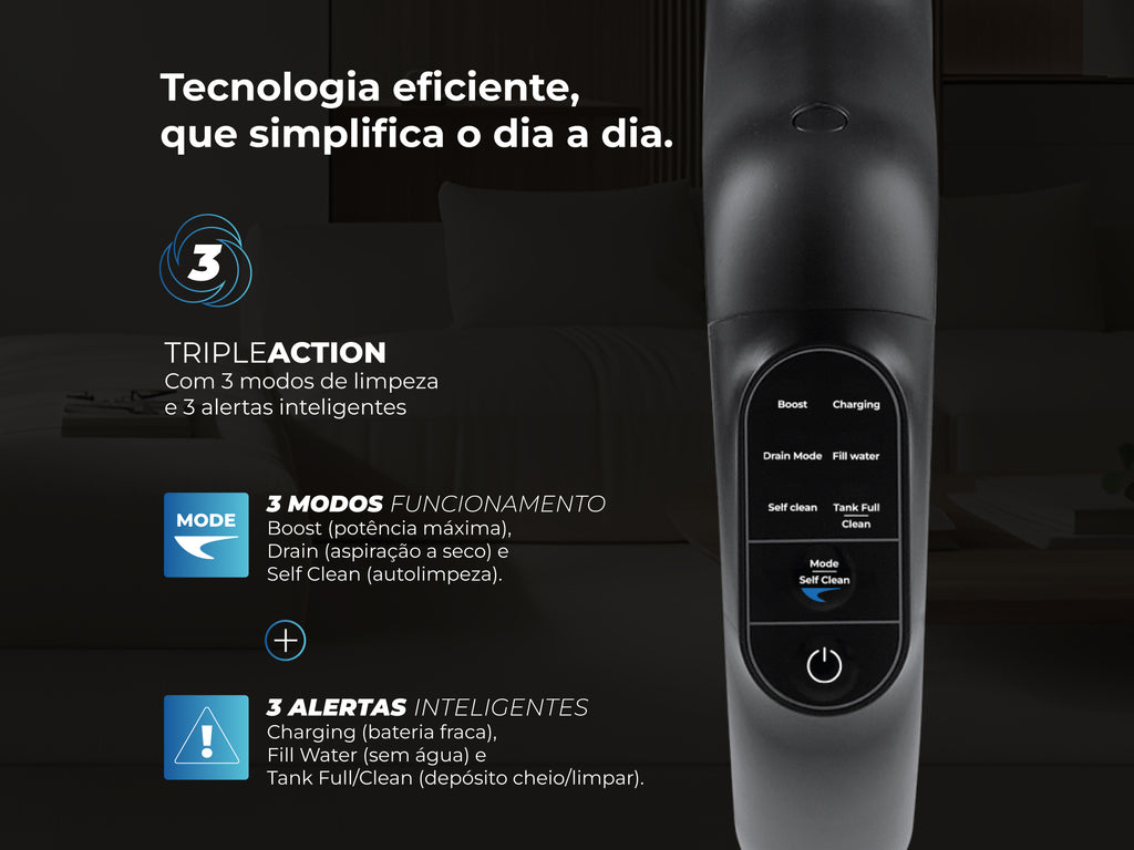 Aspirador Vertical Aqualine Clean&Go 1691FL