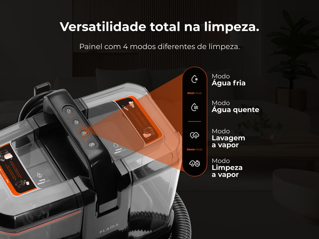 Máquina de Limpeza Aqualine SteamPro 1696FL