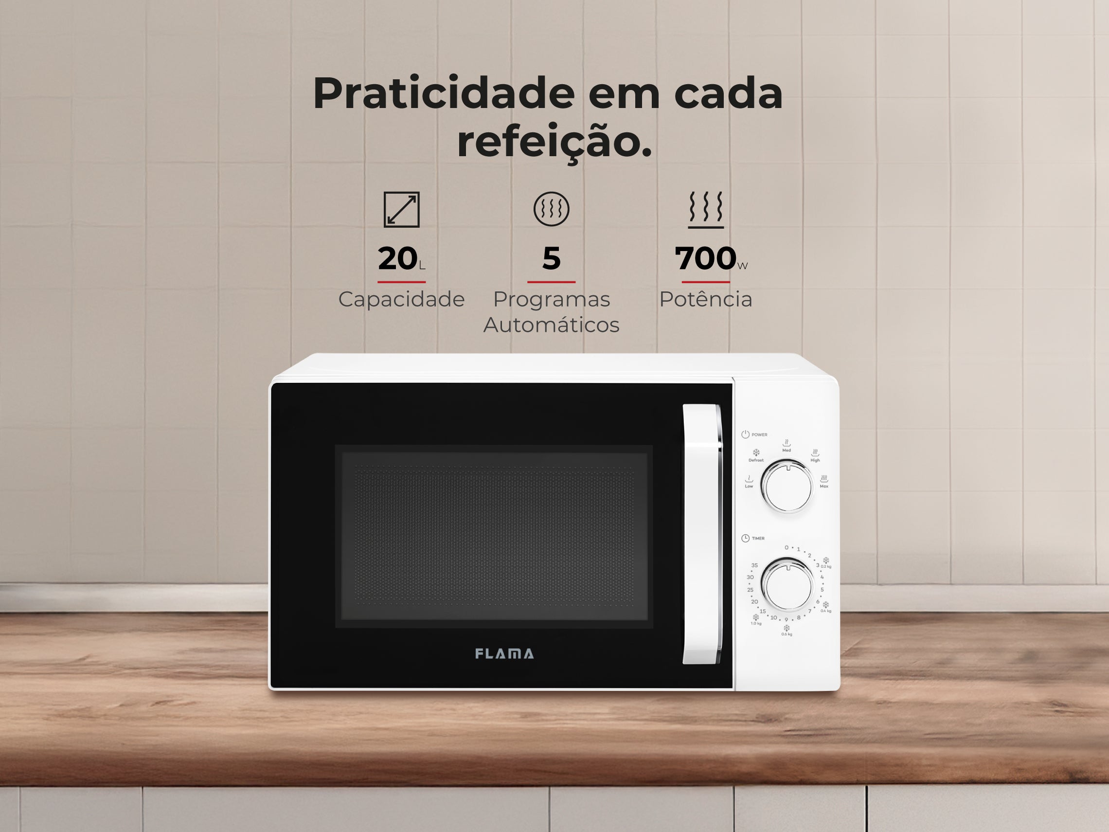 Micro-ondas 20L Branco 1808FL