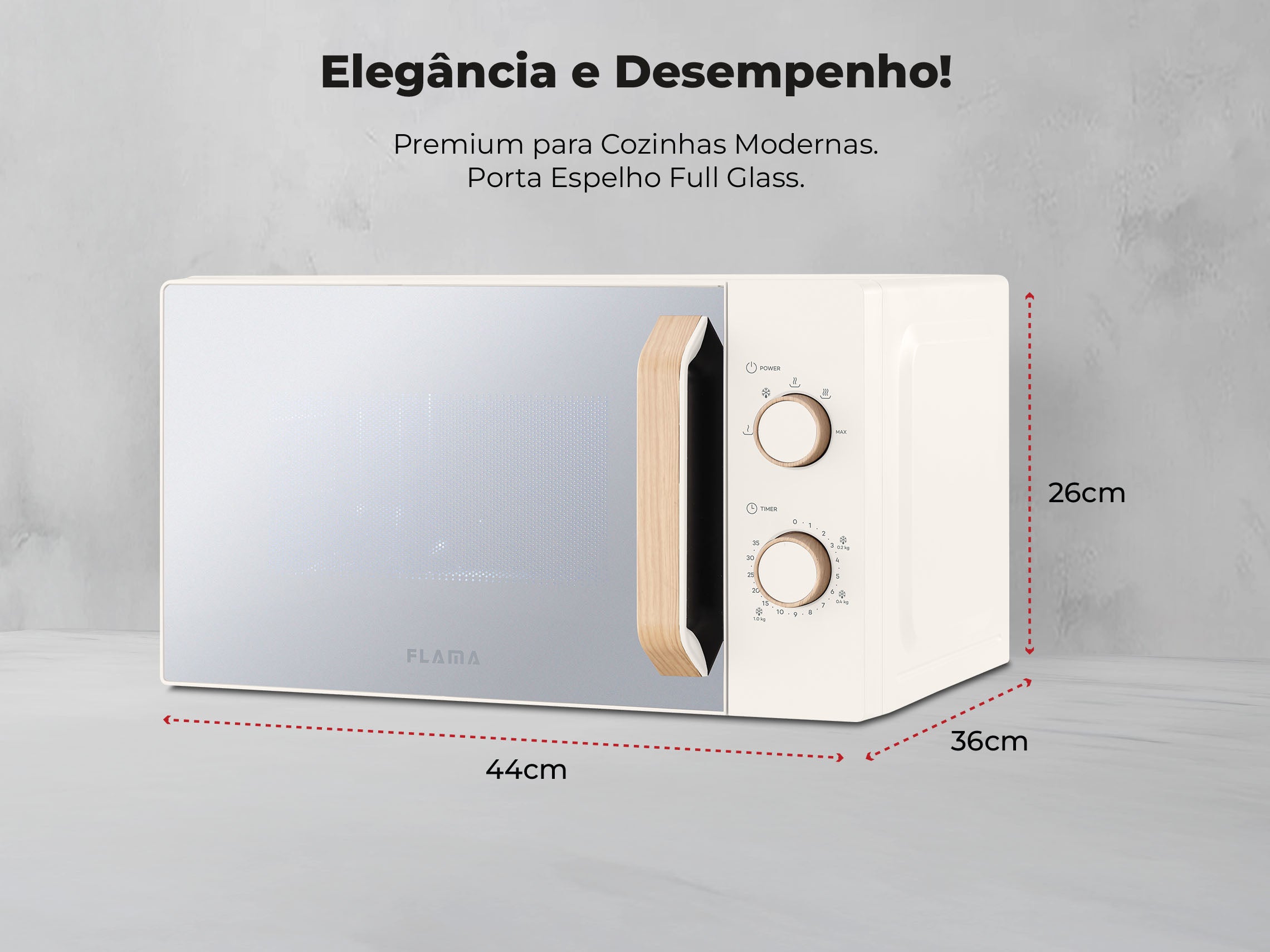 Micro-ondas 20L Creme 1831FL