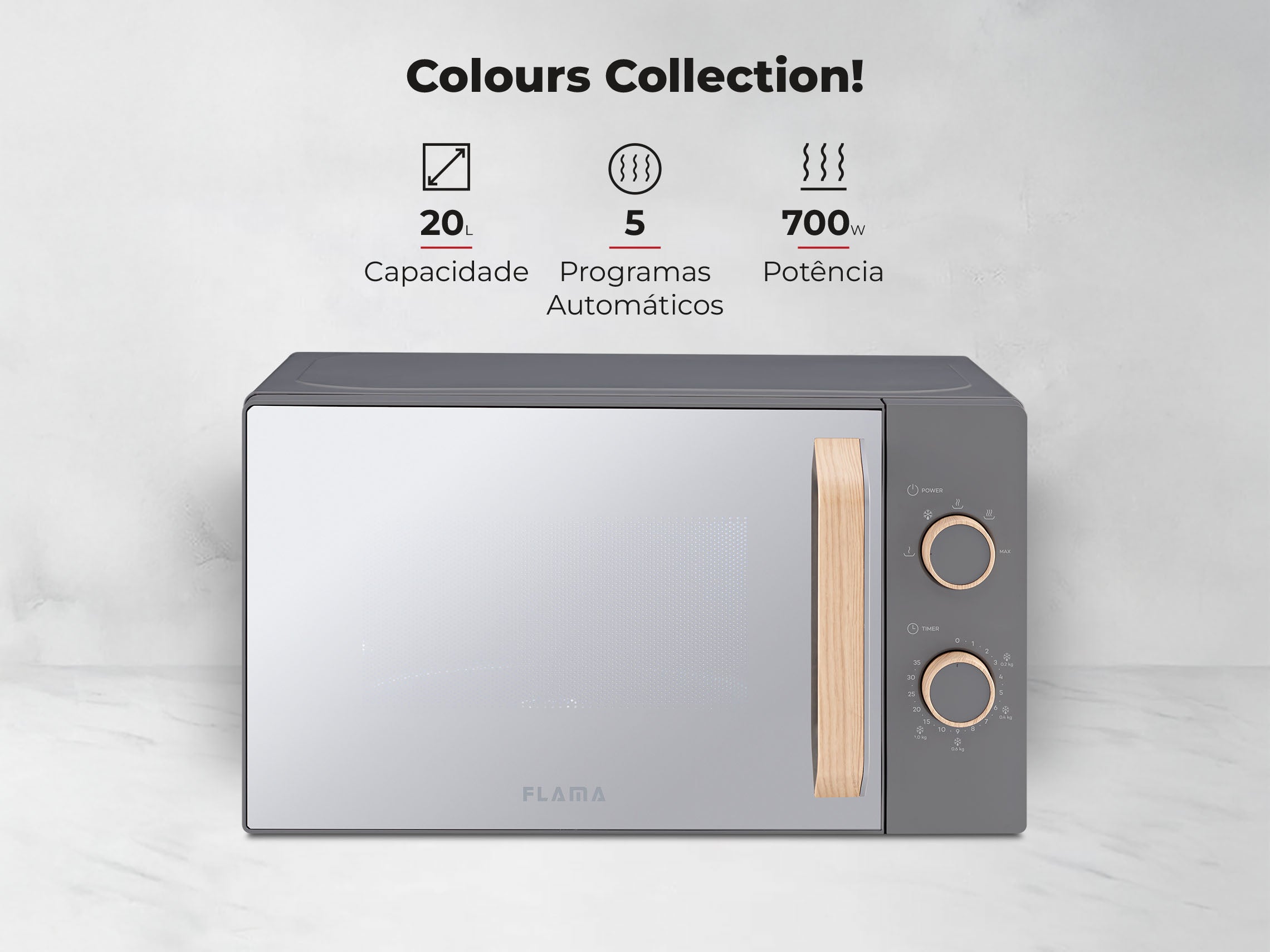 Micro-ondas 20L Cinza 1832FL