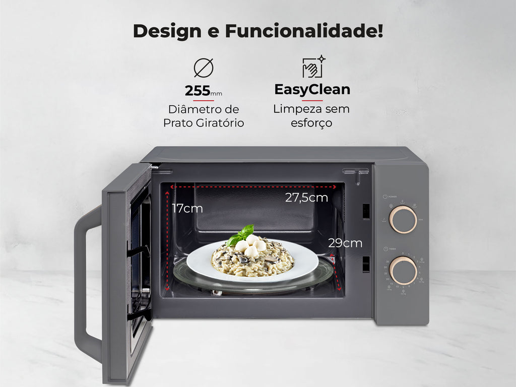 Micro-ondas 20L Cinza 1832FL