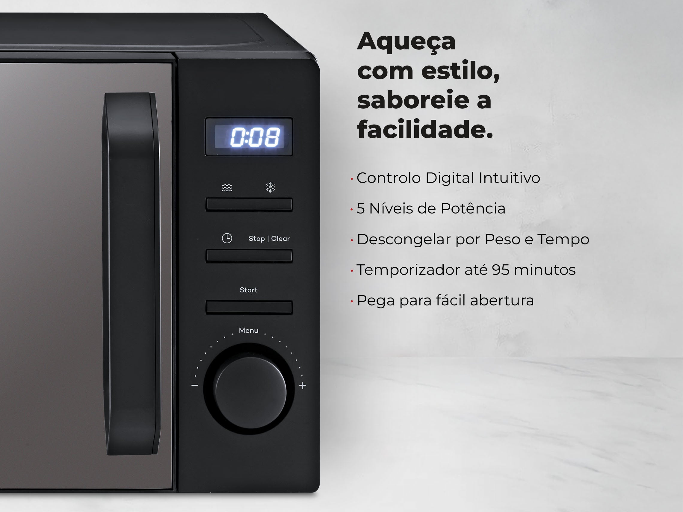 Micro-ondas 20L Digital Preto 1833FL
