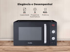 Micro-ondas 23L Digital Preto 1837FL