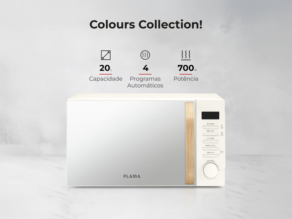 Micro-ondas 20L Digital Creme 1841FL