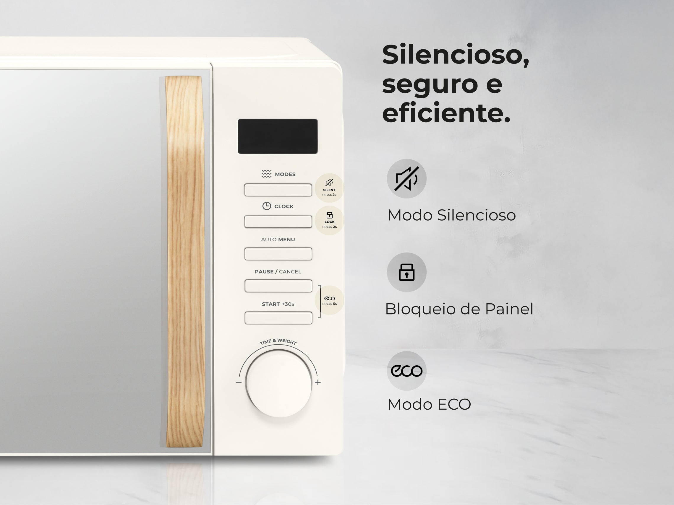 Micro-ondas 20L Digital Creme 1841FL