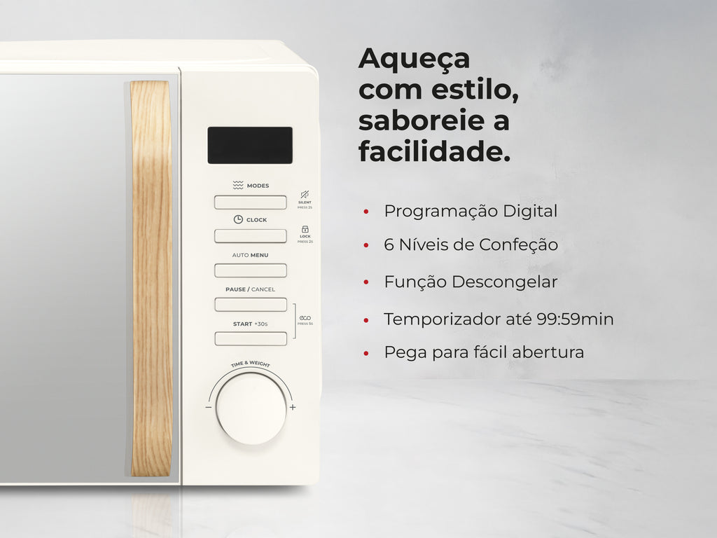 Micro-ondas 20L Digital Creme 1841FL