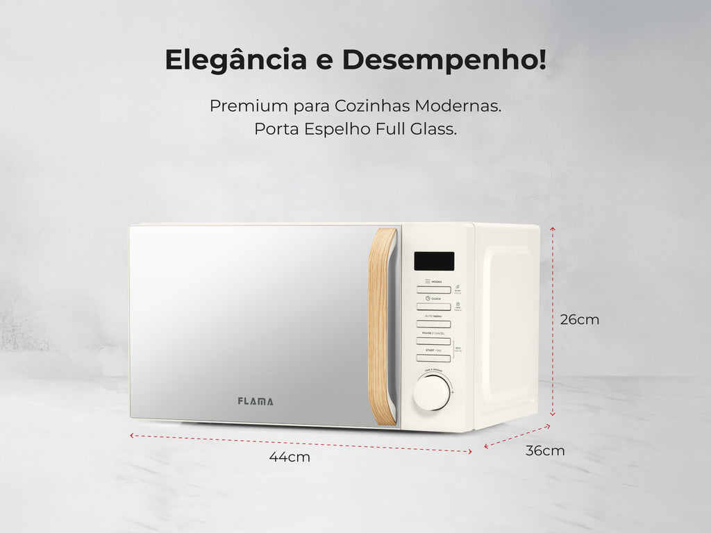 Micro-ondas 20L Digital Creme 1841FL