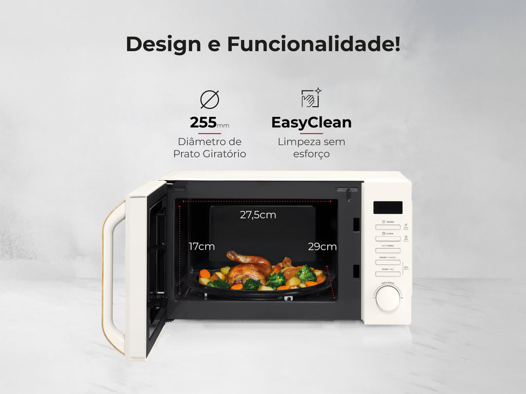 Micro-ondas 20L Digital Creme 1841FL
