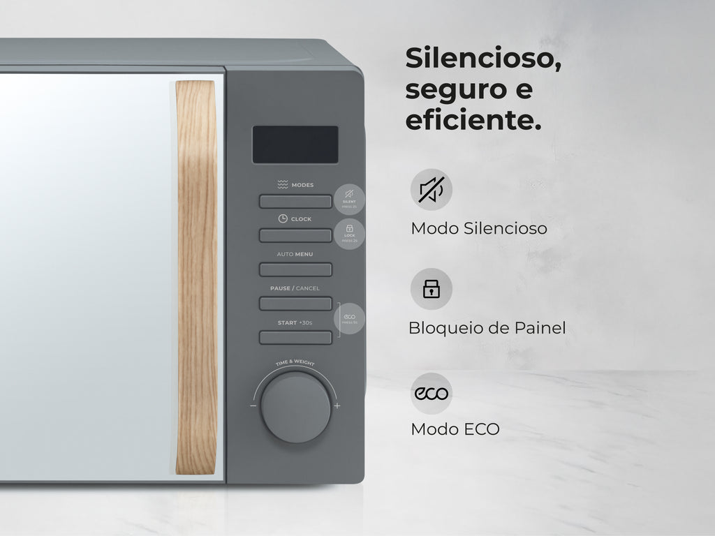 Micro-ondas 20L Digital Cinza 1842FL
