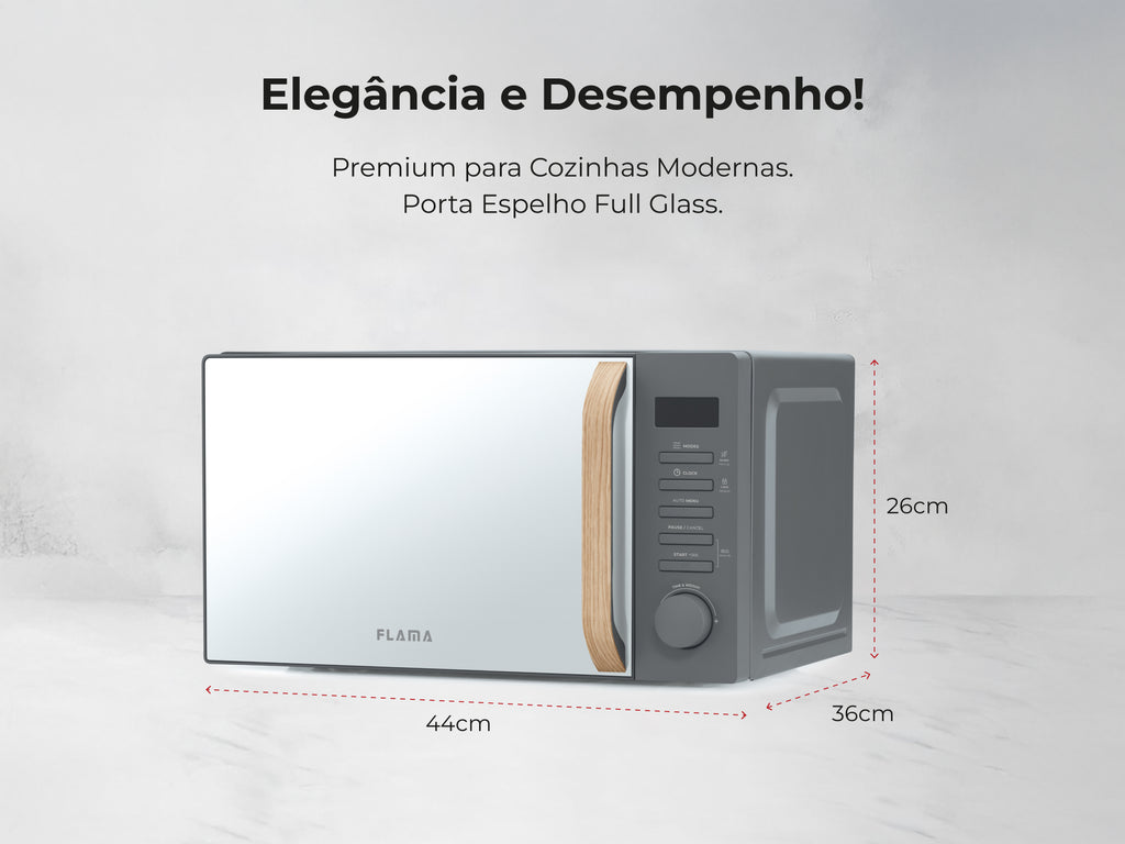Micro-ondas 20L Digital Cinza 1842FL