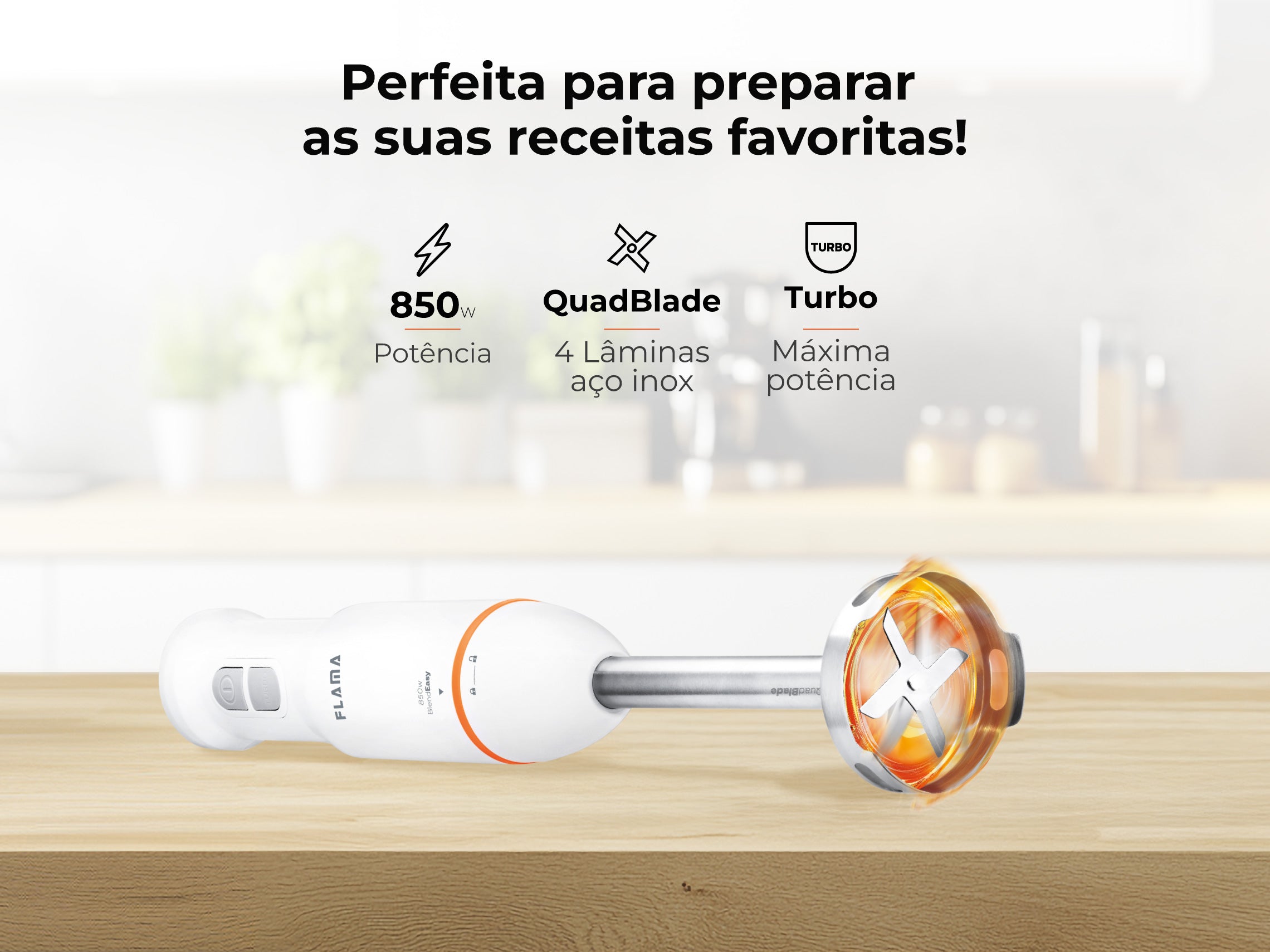 Varinha Mágica BlendEasy QuadBlade 850W 2032FL