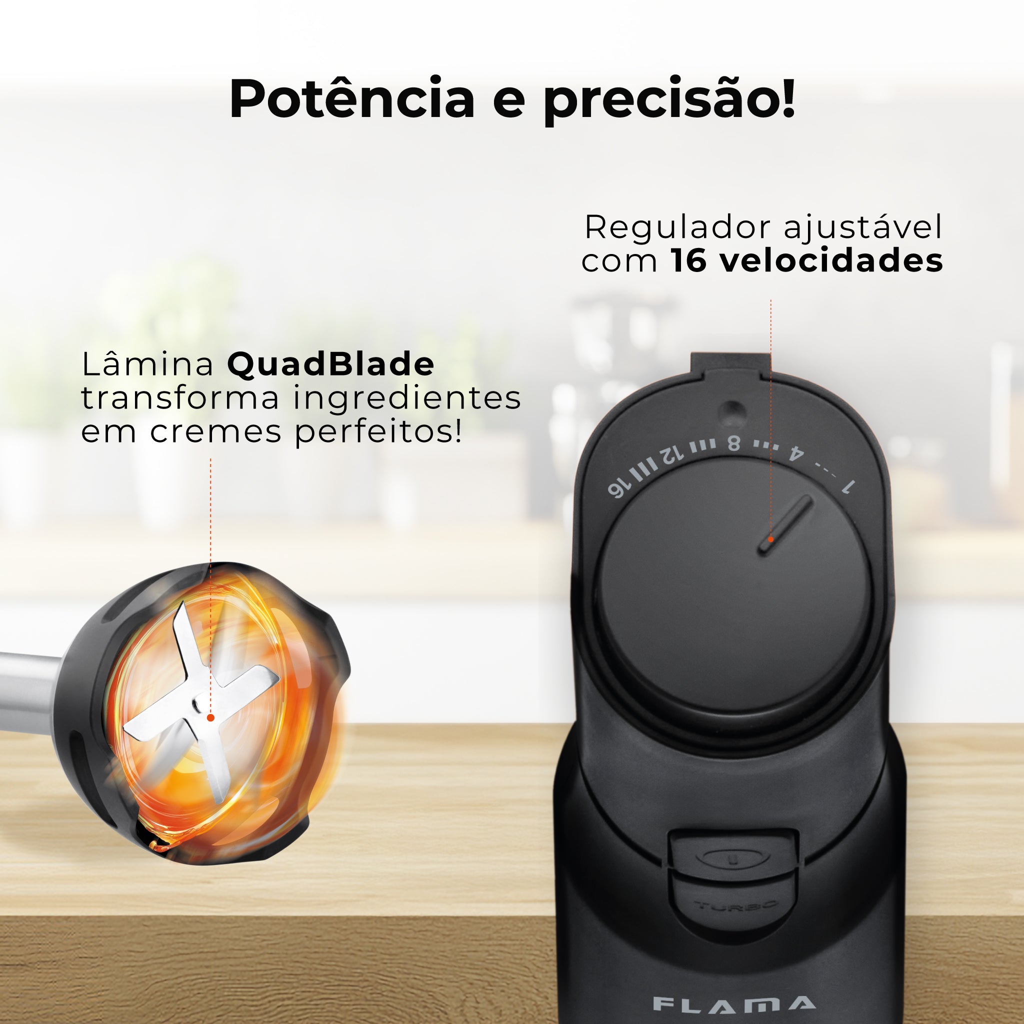 Varinha Mágica BlendEasy AntiScratch 1000W 2036FL
