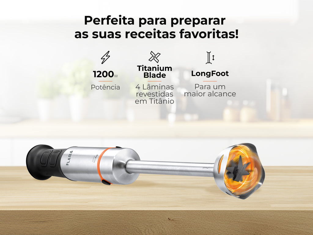 Varinha Mágica BlendPro QuadFlex LongFoot 1200W 2043FL
