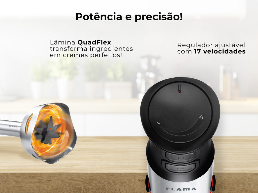 Varinha Mágica BlendPro QuadFlex LongFoot 1200W 2043FL