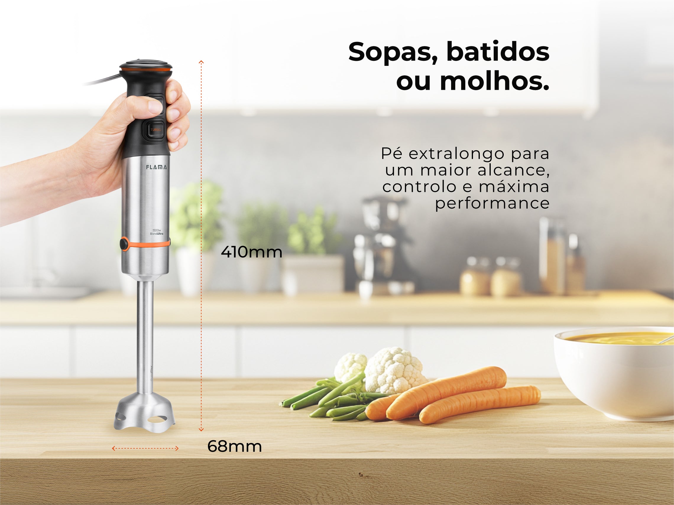 Varinha Mágica BlendUltra QuadFlex TitaniumBlade 1500W 2044FL