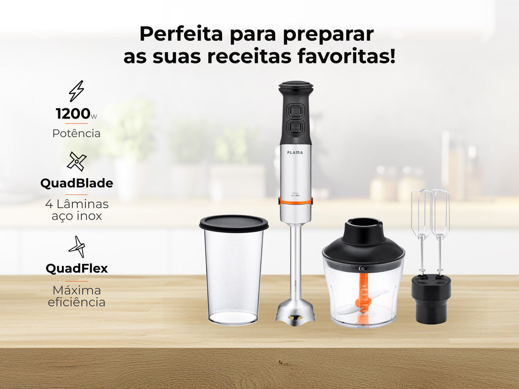 Varinha Mágica BlendPro QuadFlex C/ Acessórios 1200W 2053FL