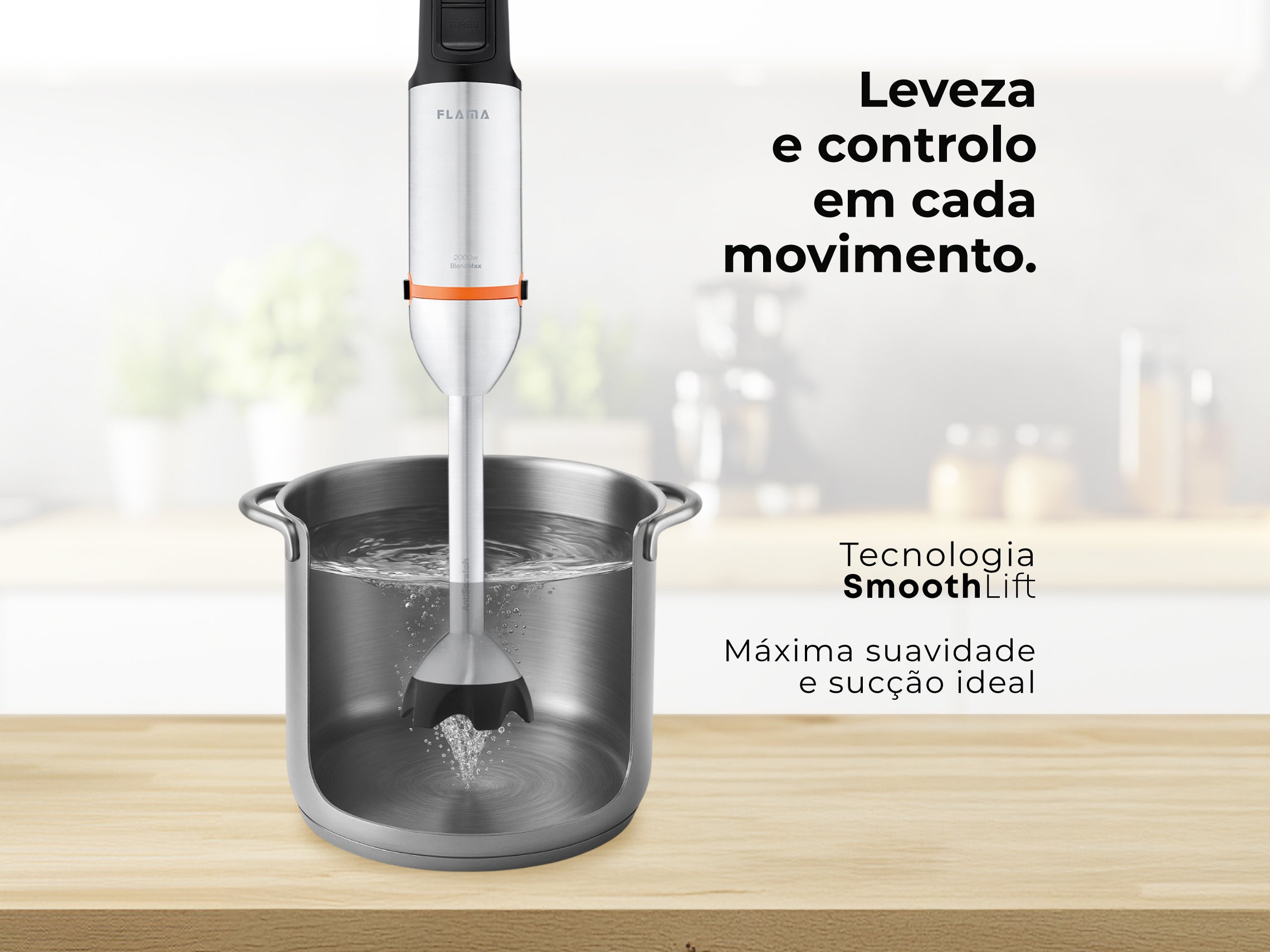 Varinha Mágica BlendMax HexaBlade AntiScratch C/ Acessórios 2000W 2056FL