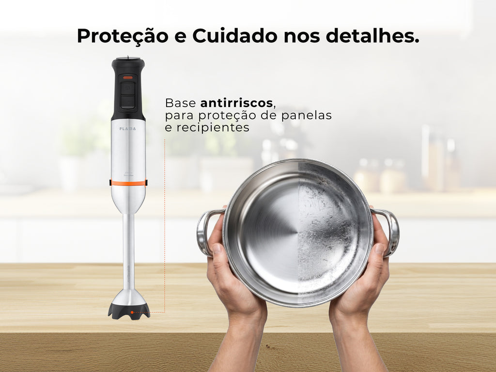 Varinha Mágica BlendMax HexaBlade AntiScratch C/ Acessórios 2000W 2056FL