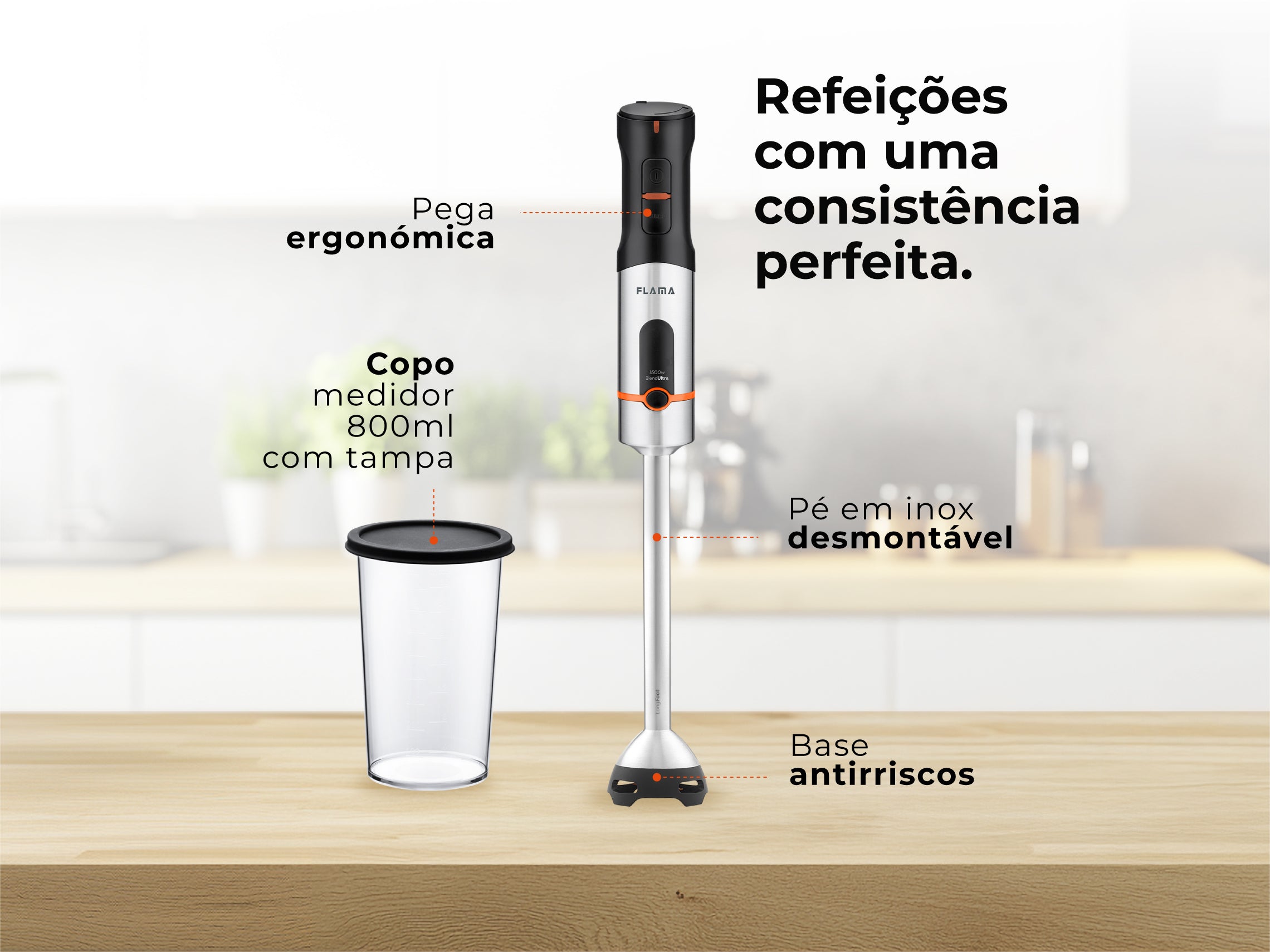 Varinha Mágica BlendUltra LongFoot AntiScratch 1500W 2063FL