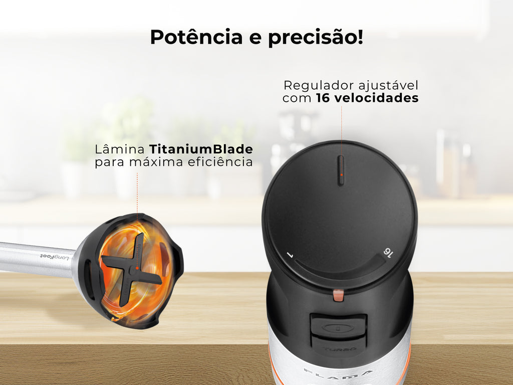 Varinha Mágica BlendUltra LongFoot AntiScratch 1500W 2063FL