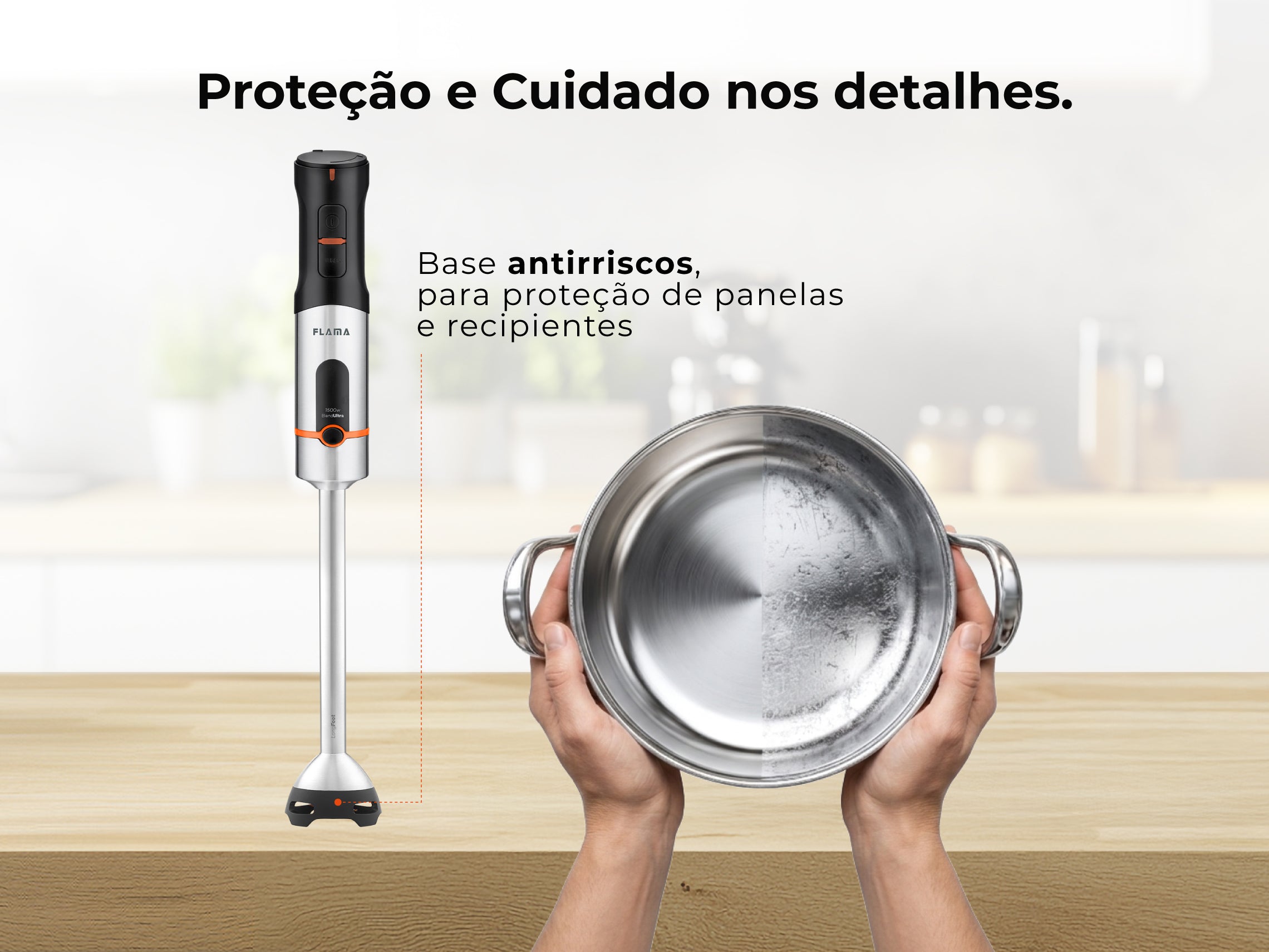 Varinha Mágica BlendUltra LongFoot AntiScratch 1500W 2063FL