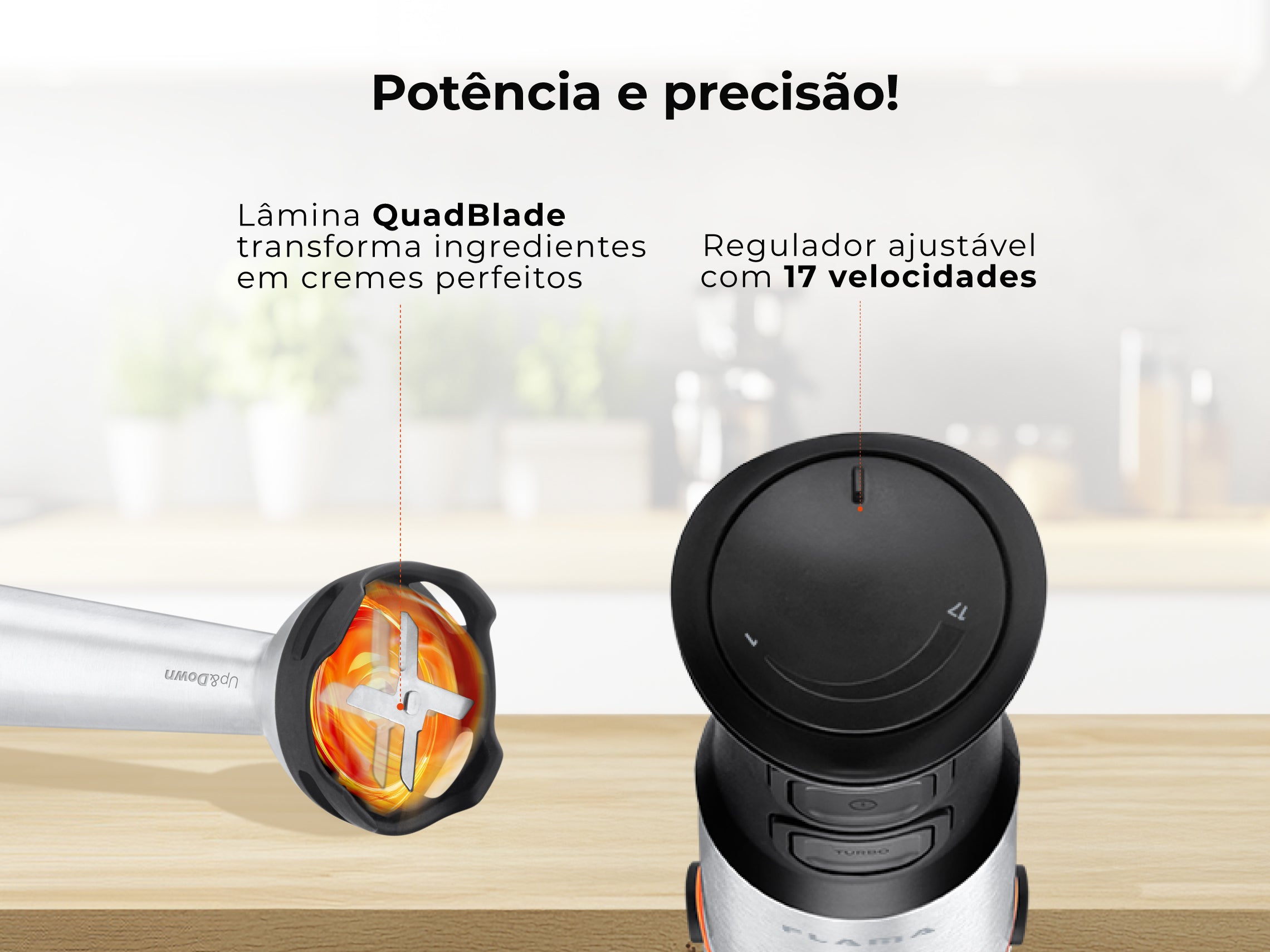 Varinha Mágica BlendUltra AntiScratch Up&Down 1500W 2064FL