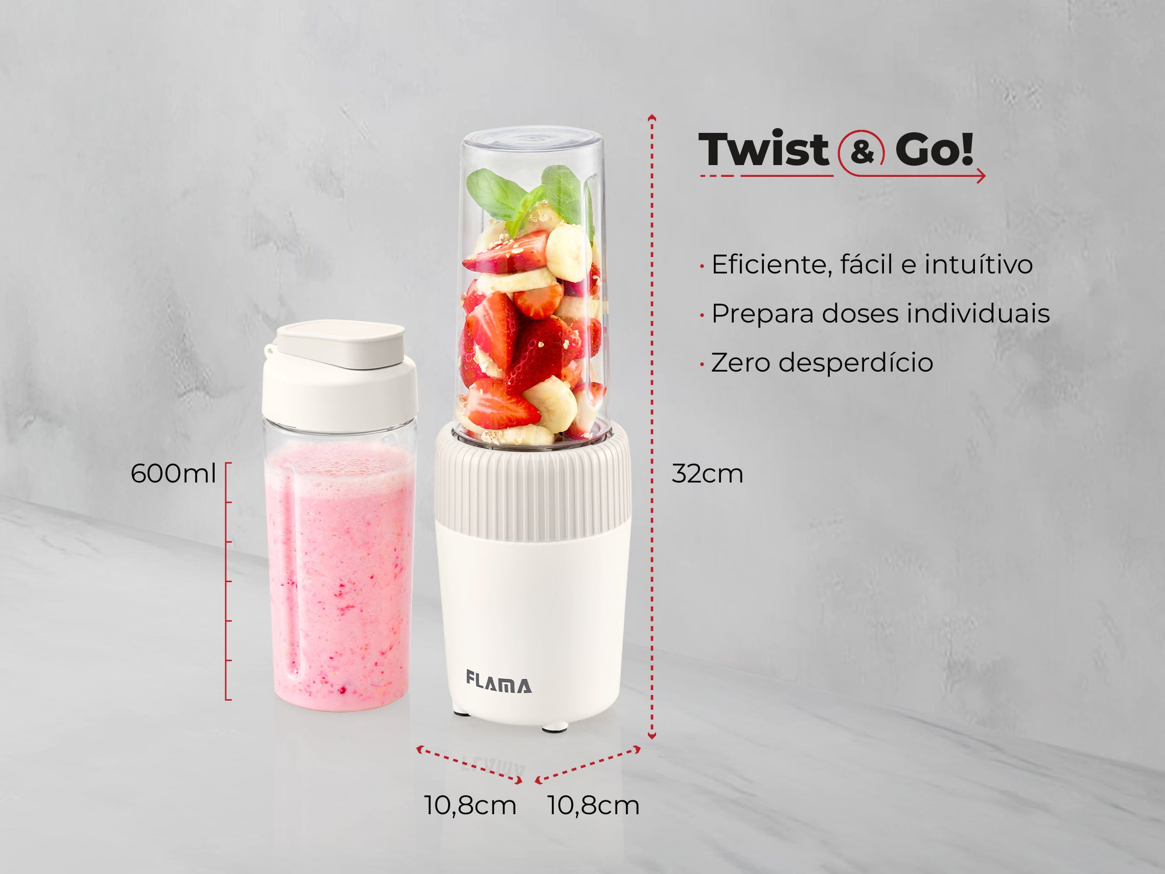 Liquidificadora To-Go Pearl White 2221FL
