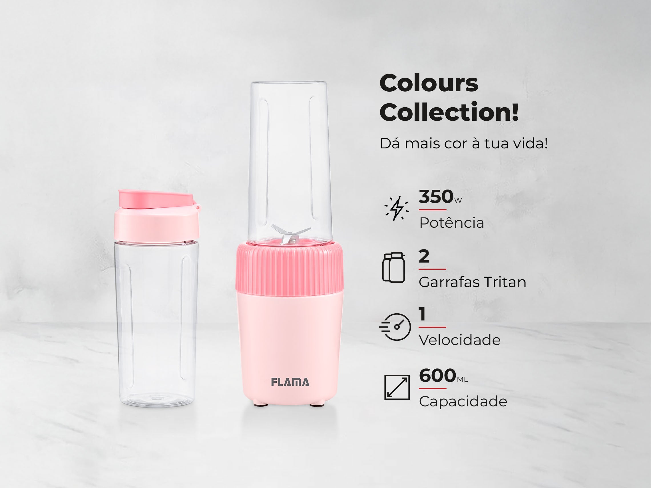 Liquidificadora To-Go Cherry Pink 2223FL