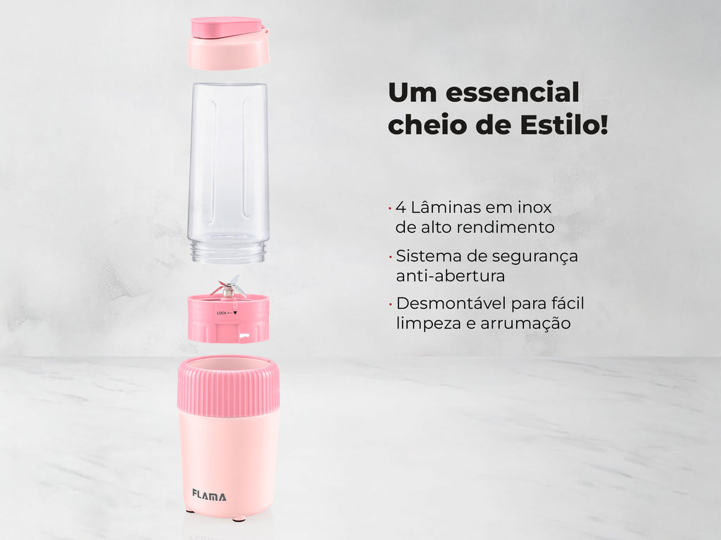 Liquidificadora To-Go Cherry Pink 2223FL