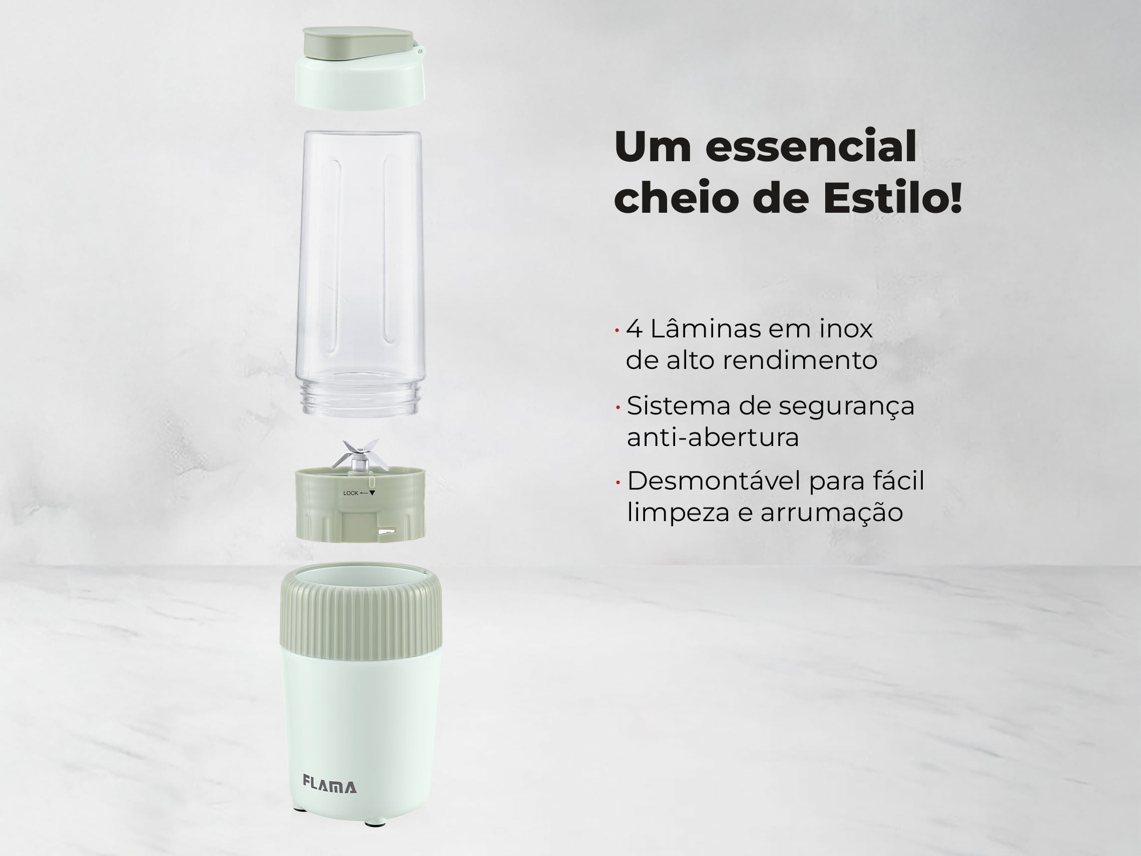 Liquidificadora To-Go Mint Green 2224FL