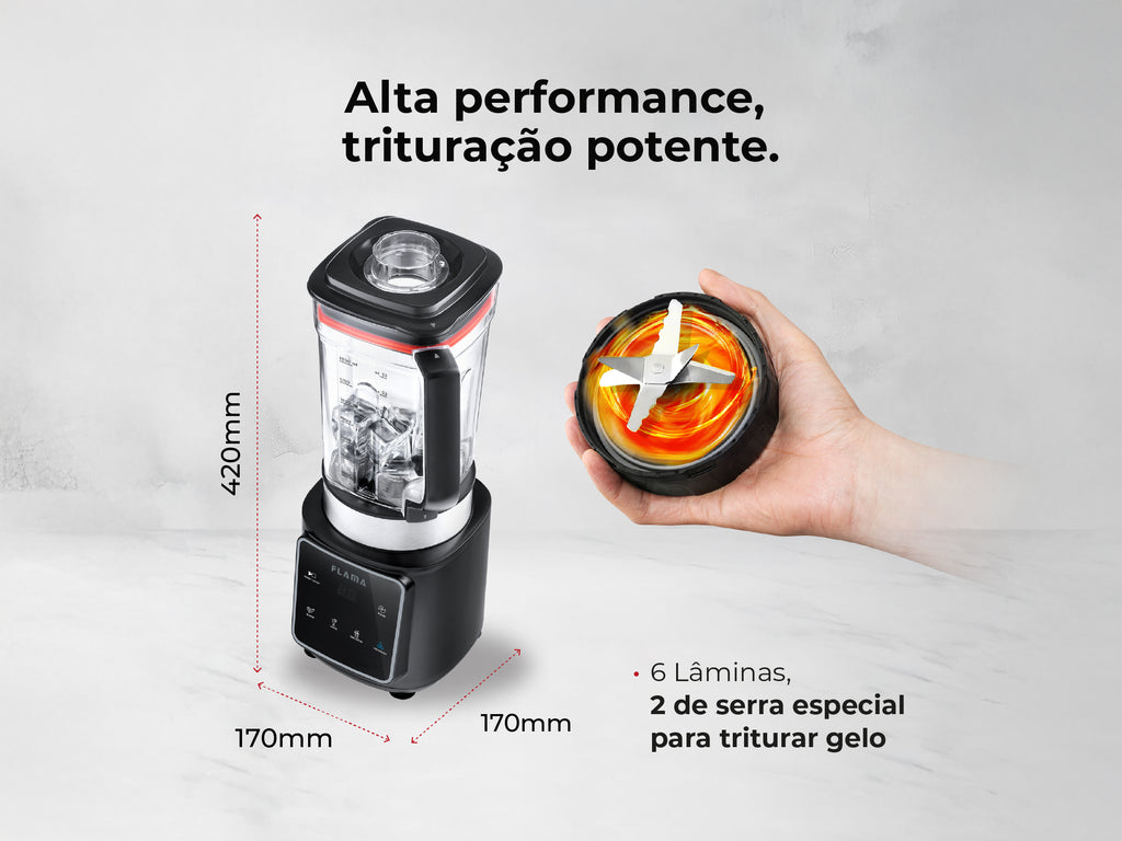 Liquidificadora Digital 1500W Com Copo Tritan 2253FL