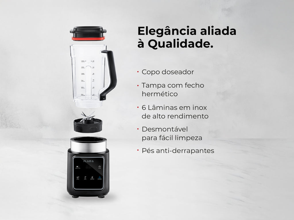 Liquidificadora Digital 1500W Com Copo Tritan 2253FL