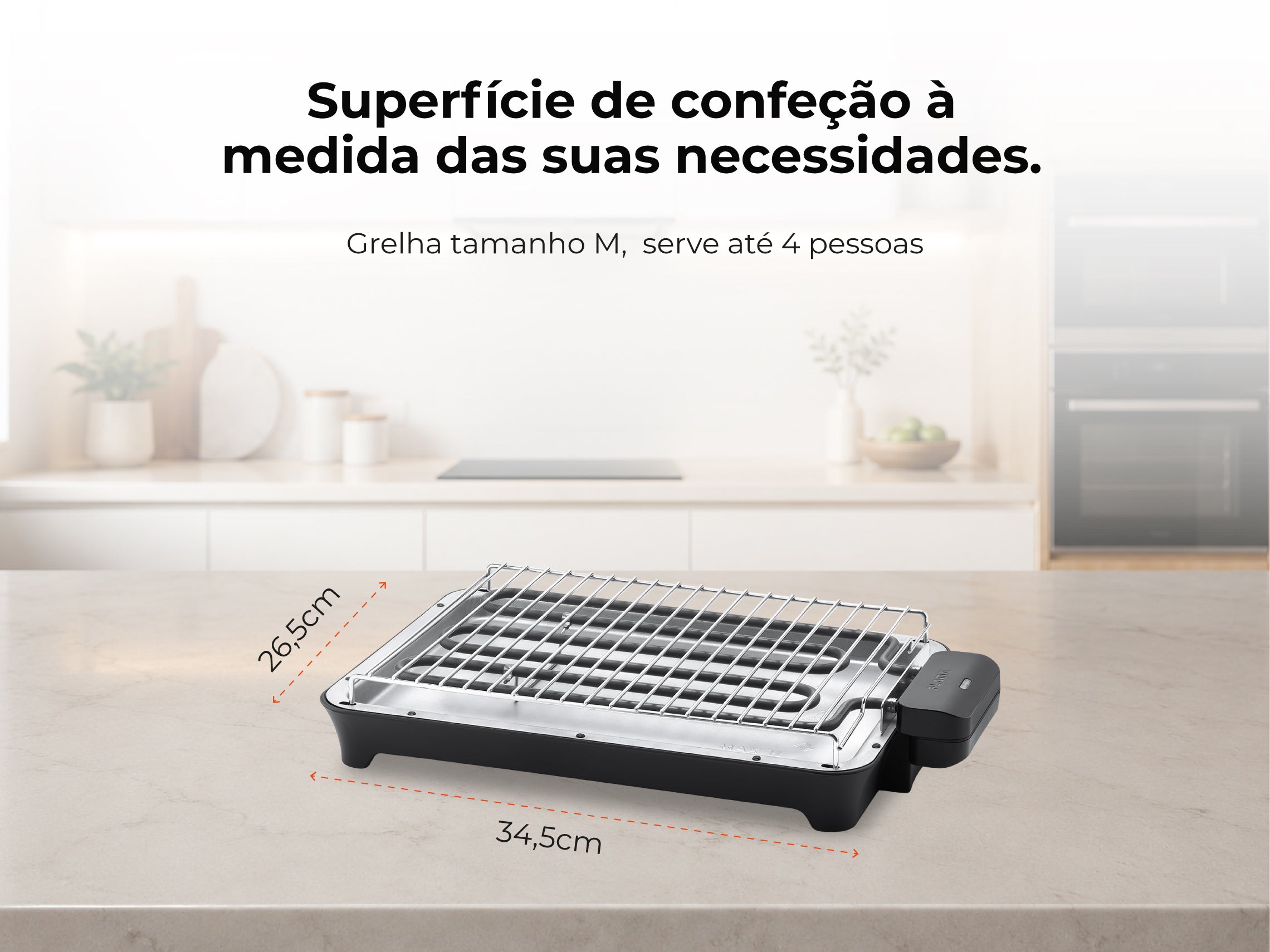 Grelhador Elétrico de Resistência HeatUltra M 2400W 4322FL