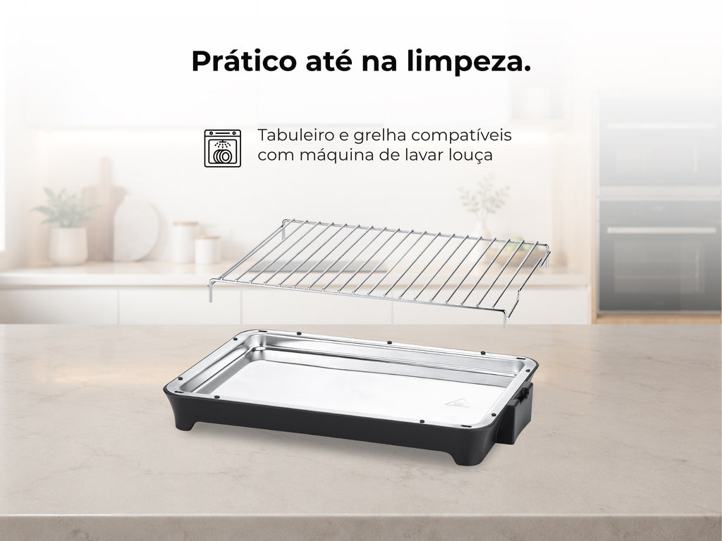 Grelhador Elétrico de Resistência HeatUltra M 2400W 4323FL