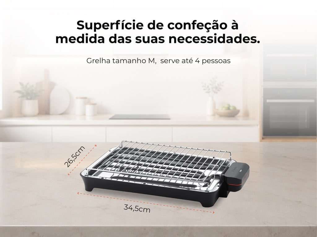 Grelhador Elétrico de Resistência HeatUltra M 2400W 4323FL