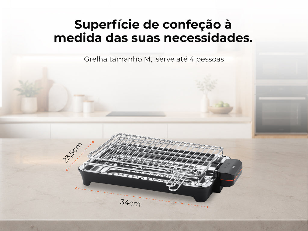 Grelhador Elétrico de Resistência HeatUltra EasyFlip M 2400W 4324FL