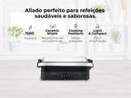 Grelhador Elétrico de Placas Inox HeatEasy 1500W 4422FL