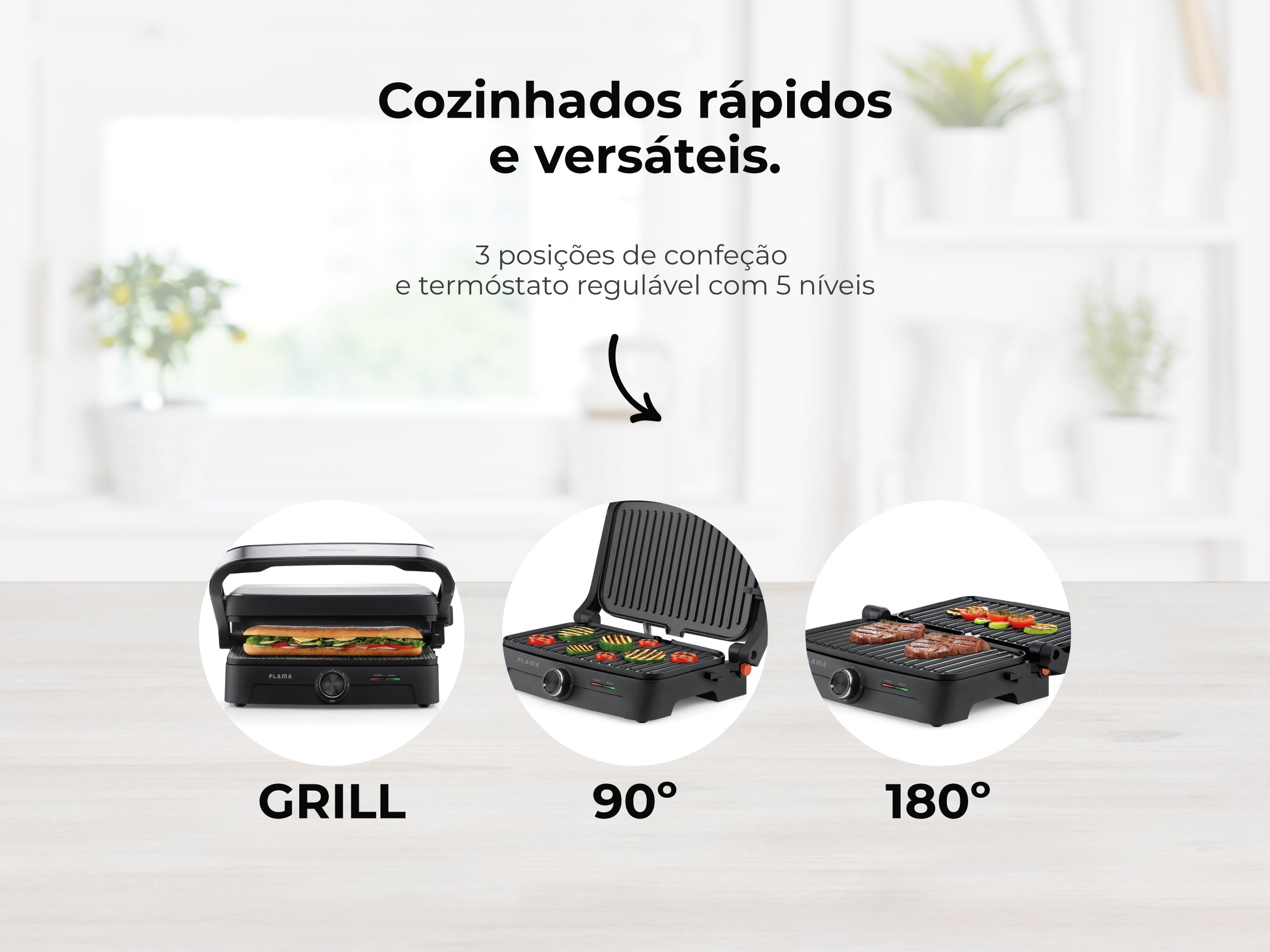 Grelhador Elétrico de Placas Inox HeatEasy 1500W 4422FL