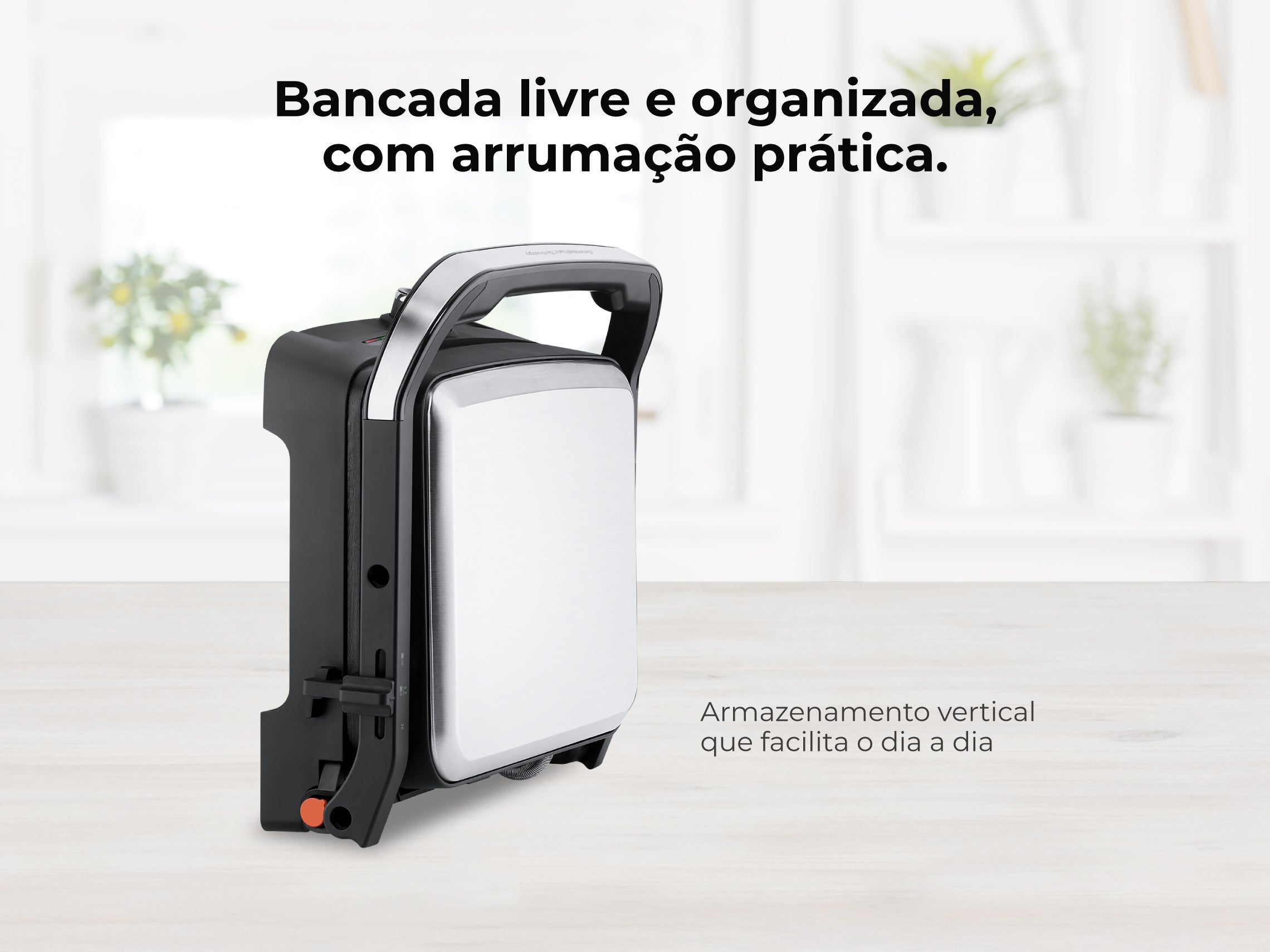 Grelhador Elétrico de Placas Inox HeatPro 2000W 4522FL